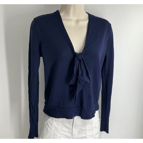 J. Crew Merino Wool V-neck Long Sleeve Top Blouse Sweater - Picture 10 of 10